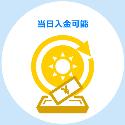 当日入金可能